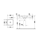 Duravit Happy D.2 Tezgahüstü Lavabo 40 cm  Antrasit Mat
