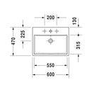 Duravit Vero Air Tezgahüstü Lavabo 60 cm 2350600027