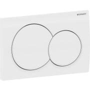 Geberit 2 Kademeli Deşarj için Geberit Alpha01 Yuvarlak Kumanda Kapağı - 115035141