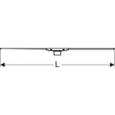 Geberit duş kanalı CleanLine20: L=30-130cm, elektro polisajlı paslanmaz çeli, fırçalanmış paslanmaz çelik