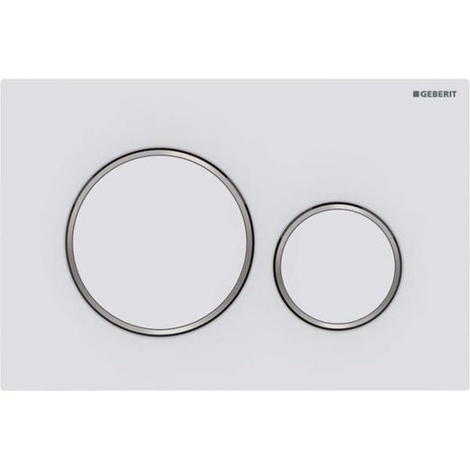 Sigma20 round, Mat beyaz/Parlak krom