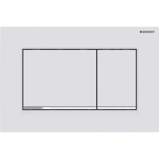Sigma20 square, Mat beyaz/Parlak krom