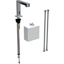 Geberit lavabo bataryası Brenta, tezgah üstü, jeneratörlü, sıva üstü fonksiyon kutusu ile: Parlak krom, Mikser=Miksersiz