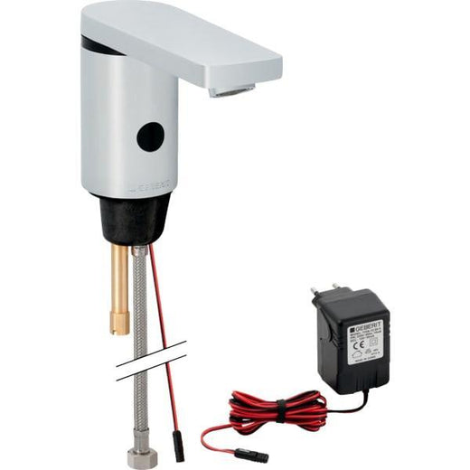 Geberit lavabo bataryası Type 186, elektrikli: Parlak krom, Mikser=Miksersiz
