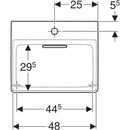 Geberit One Cleandrain Dikdörtgen Çanak Lavabo - 505023001