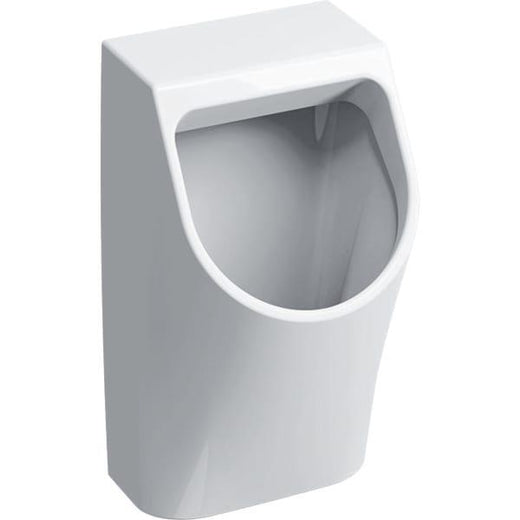 Geberit Smyle arkadan girişli pisuvar, arkadan çıkışlı: T=30cm, Çıkış=Arkaya, Giriş=Arka, Beyaz