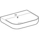 Geberit Smyle lavabo: B=60cm, T=48cm, Batarya deliği=Orta, Taşma deliği=Görünür, Beyaz