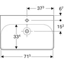 Smyle square lavabo B75