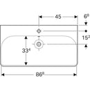 Smyle Square lavabo B90