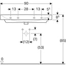 Smyle Square lavabo B90