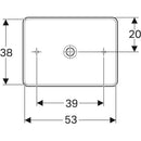 VariForm çanak lavabo, dikdörtgen B55