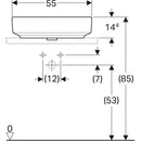 VariForm çanak lavabo, dikdörtgen B55