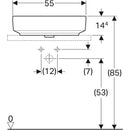 VariForm çanak lavabo, eliptik B55
