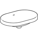 Geberit VariForm tezgah üstü lavabo: B=60cm, T=40cm, Batarya deliği=Yok, Taşma deliği=Görünür, Beyaz