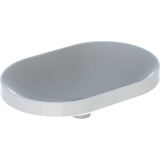 Geberit VariForm tezgah üstü lavabo: B=60cm, T=40cm, Batarya deliği=Yok, Taşma deliği=Yok, Beyaz