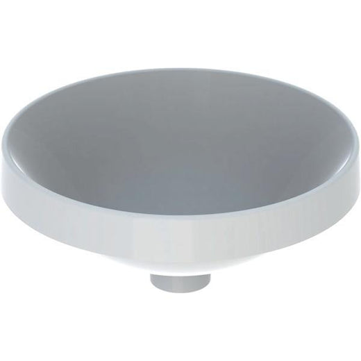 Geberit VariForm yuvarlak tezgah üstü lavabo: D=40cm, Batarya deliği=Yok, Taşma deliği=Yok, Beyaz