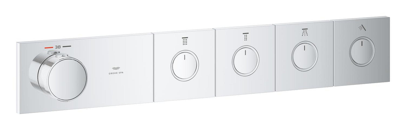 Gizli montaj için 4 vanalı termostat