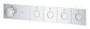 Gizli montaj için 4 vanalı termostat
