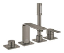 Grohe Allure 4 Delikli Ankastre Küvet Bataryası, Fırçalı Sert Grafit - 19316AL1