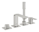 Grohe Allure 4 Delikli Ankastre Küvet Bataryası, Paslanmaz Çelik - 19316DC1