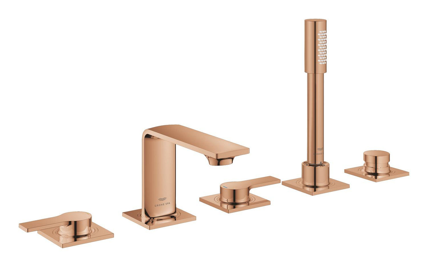 Grohe Allure 5 Delikli Ankastre Küvet Bataryası, Bakır - 25221DA1