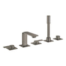 Grohe Allure 5 Delikli Ankastre Küvet Bataryası, Fırçalı Sert Grafit - 25221AL1