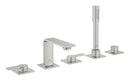 Grohe Allure 5 Delikli Ankastre Küvet Bataryası, Paslanmaz Çelik - 25221DC1