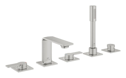 Grohe Allure 5 Delikli Ankastre Küvet Bataryası, Paslanmaz Çelik - 25221DC1