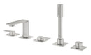 Grohe Allure 5 Delikli Ankastre Küvet Bataryası, Paslanmaz Çelik - 25221DC1