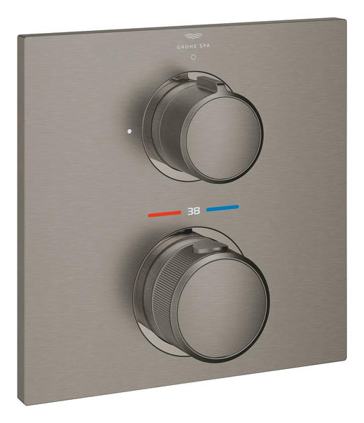 Grohe Allure Ankastre Termostatik Duş Bataryası (Sıva Üstü Grubu), Fırçalı Sert Grafit - 19380AL2