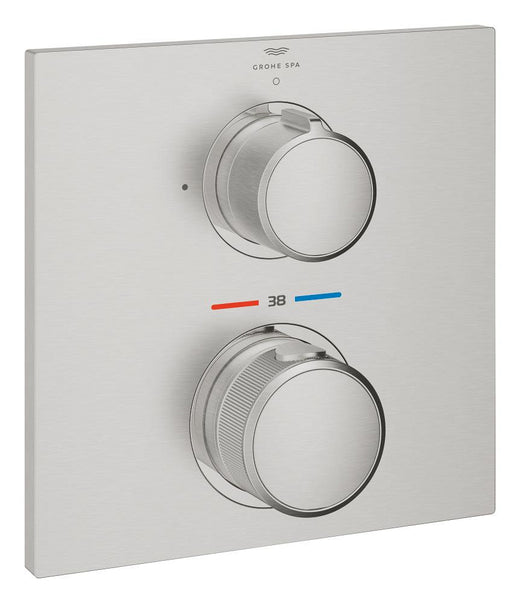 Grohe Allure Ankastre Termostatik Duş Bataryası (Sıva Üstü Grubu), Paslanmaz Çelik - 19380DC2