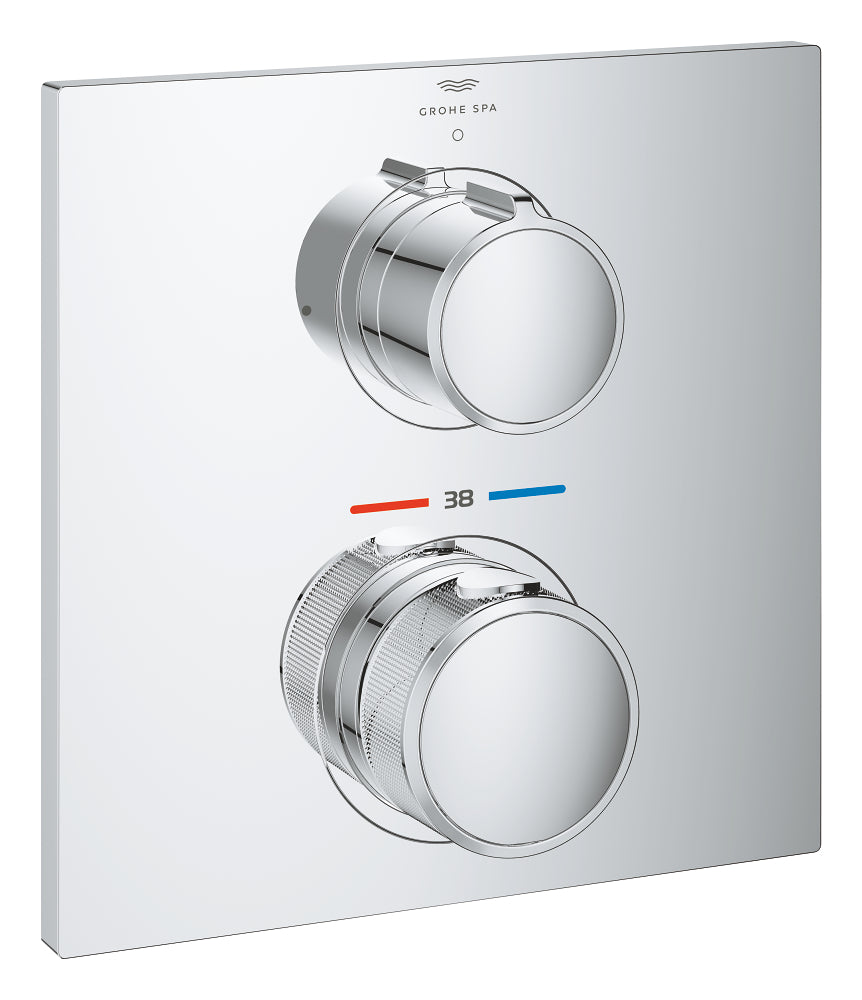Grohe Allure Tek Valfli Akış Kontrollü, Ankastre Termostatik Duş Bataryası - 19380002