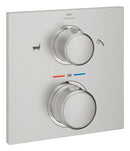 Grohe Allure Termostatik Ankastre Banyo ve Duş Bataryası (Sıva Üstü Grubu), 2 Yollu, Paslanmaz Çelik - 19446DC2