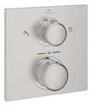 Grohe Allure Termostatik Ankastre Banyo ve Duş Bataryası (Sıva Üstü Grubu), 2 Yollu, Paslanmaz Çelik - 29181DC2
