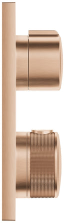 Grohe Allure Termostatik Ankastre Banyo ve Duş Bataryası (Sıva Üstü Grubu), 2 Yollu, Fırçalı Bakır