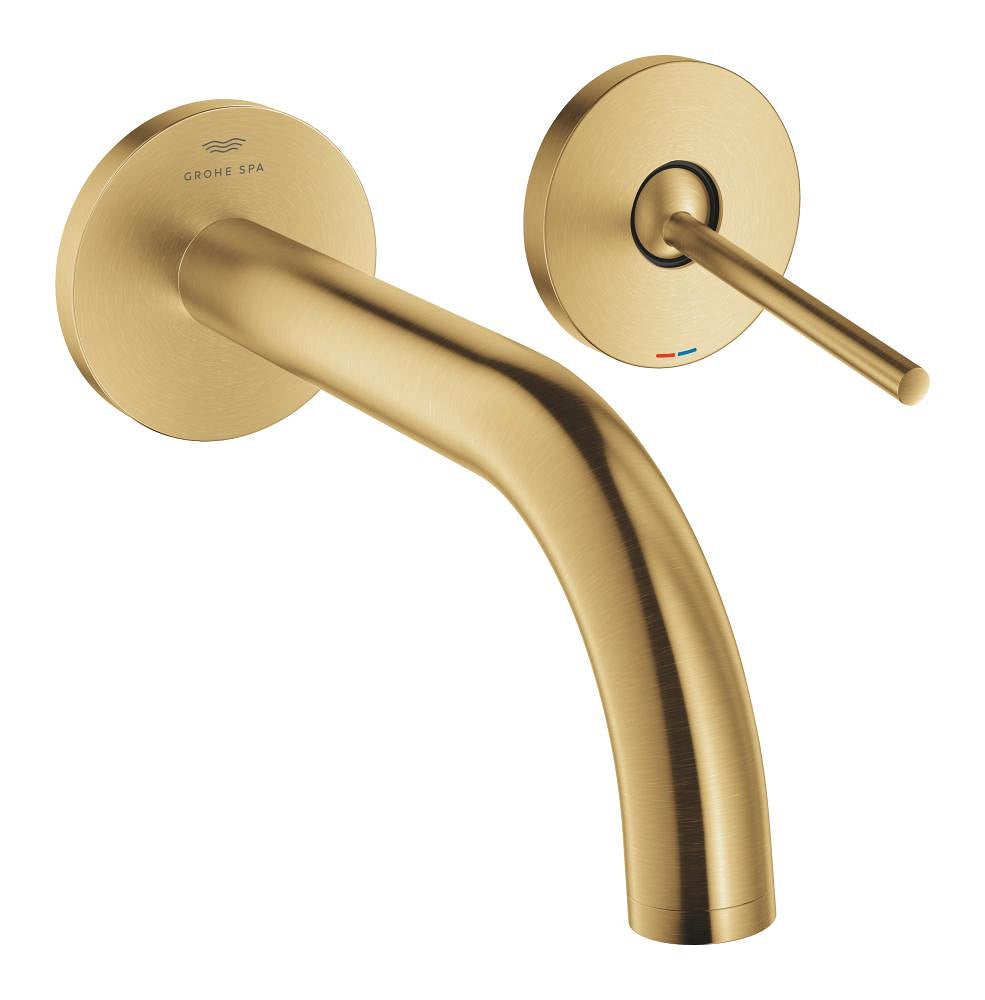 Grohe Atrio 2 Delikli Ankastre Lavabo Bataryası, (Sıva Üstü Grubu), Fırçalı Altın - 29410GN0
