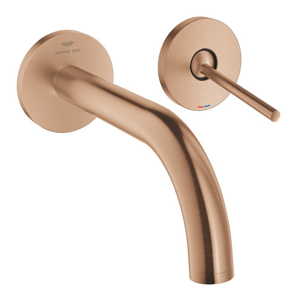 Grohe Atrio 2 Delikli Ankastre Lavabo Bataryası, (Sıva Üstü Grubu), Fırçalı Bakır - 29410DL0