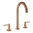 Grohe Atrio 3 Delikli Ankastre Lavabo Bataryası, Sifon Kumandalı, Fırçalı Bakır - 20649DL0