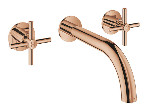 Grohe Atrio 3 Delikli Duvardan Lavabo Bataryası M-Boyut Warm Sunset - 20661DA0