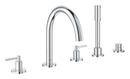 Grohe Atrio 5 Delikli Ankastre Küvet Bataryası (Sıva Üstü Grubu) - 29407000