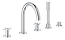 Grohe Atrio 5 Delikli Ankastre Küvet Bataryası (Sıva Üstü Grubu) - 29408000
