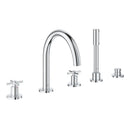 Grohe Atrio 5 Delikli Ankastre Küvet Bataryası (Sıva Üstü Grubu) - 29408000