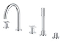 Grohe Atrio 5 Delikli Ankastre Küvet Bataryası (Sıva Üstü Grubu) - 29408000