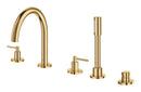 Grohe Atrio 5 Delikli Ankastre Küvet Bataryası (Sıva Üstü Grubu), Altın - 29407GL0