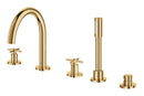 Grohe Atrio 5 Delikli Ankastre Küvet Bataryası (Sıva Üstü Grubu), Altın - 29408GL0