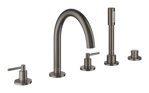 Grohe Atrio 5 Delikli Ankastre Küvet Bataryası (Sıva Üstü Grubu), Fırçalı Sert Grafit - 29407AL0