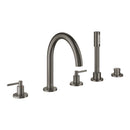 Grohe Atrio 5 Delikli Ankastre Küvet Bataryası (Sıva Üstü Grubu), Fırçalı Sert Grafit - 29407AL0