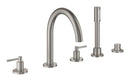 Grohe Atrio 5 Delikli Ankastre Küvet Bataryası (Sıva Üstü Grubu), Paslanmaz Çelik - 29407DC0
