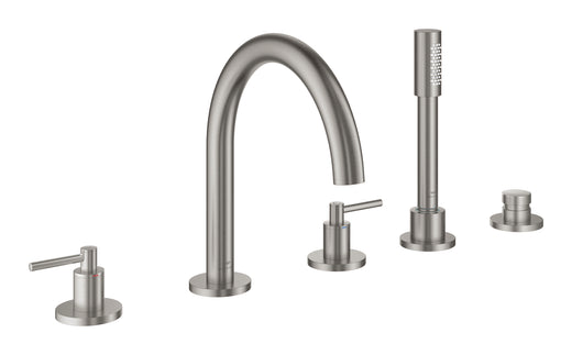 Grohe Atrio 5 Delikli Ankastre Küvet Bataryası (Sıva Üstü Grubu), Paslanmaz Çelik - 29407DC0