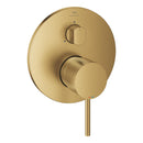 Grohe Atrio Ankastre Banyo/Duş Bataryası (Sıva Üstü Grubu), 3 Yollu, Fırçalı Altın - 24356GN0